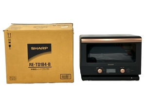 【動作保証】SHARP RE-TD184-B 単機能レンジ 電子レンジ キッチン 家電 シャープ 中古 美品 N8661412