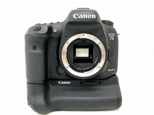 【動作保証】Canon EOS 7D Mark II 一眼デジタル ボディ BG-E16 バッテリーグリップ付 中古 良好 O8702480