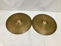 K Istanbul Zildjian ジルジャン オールド ハイハット 14インチ 約830g/約830g ヴィンテージ ジャンク H8717578_画像1