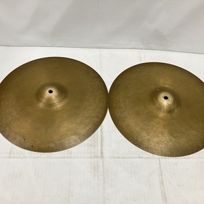 K Istanbul Zildjian ジルジャン オールド ハイハット 14インチ 約830g/約830g ヴィンテージ ジャンク H8717578の画像1