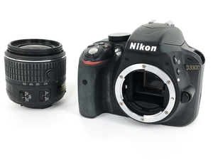 Nikon D3300 一眼レフ カメラ レンズキット DX 18-55mm VR 3.5-5.6 G ジャンク Y8698809