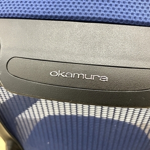 【動作保証】okamura C64AXRFMP3 メッシュタイプ オフィスチェア 椅子 肘付き 中古 楽B8614720の画像7