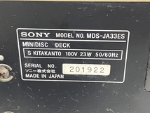 【動作保証】SONY MDS-JA33ES MD プレイヤー デッキ 音響 オーディオ ソニー 訳有 N8727508_画像6