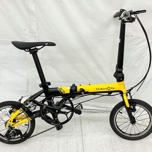 【動作保証】 DAHON K3 MODEL 折りたたみ自転車 イエロー サイクリング ダホン 中古 K8610303の画像1