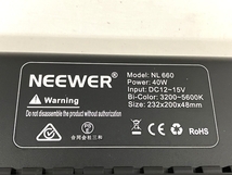 【動作保証】NEEWER NL660 LEDビデオライト 調光 スタンド 2台セット 中古 T8717326_画像9