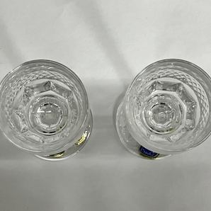 BOHEMIA CRYSTAL VE-293 ペアグラス 冷酒 ボヘミアクリスタル 食器 中古 美品 W8653255の画像7