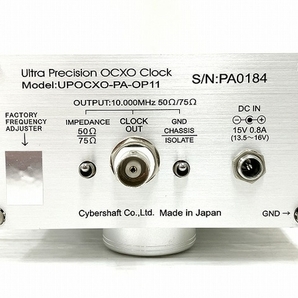 【動作保証】CYBERSHAFT UPOCXO-PA-OP11 Premium 超高精度OCXO 10MHz サイバーシャフト オーディオ機器 中古 良好 O8713513の画像6