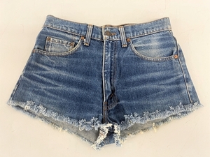 【1円】 Levi's 626-02 347 3117 香港製 ジーパン デニム カットオフ 中古 K8386599