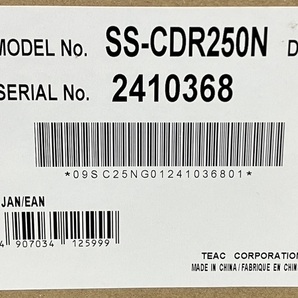 【動作保証】 TASCAM タスカム SS-CDR250N ネットワーク対応 CD/SD/USB 2チャンネルオーディオプレーヤー レコーダー 未使用 K8729356の画像3