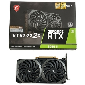 msi GeForce RTX 3060Ti VENTUS 2X 8G OCV1 LHR グラフィックスボード 中古 N8695379の画像1