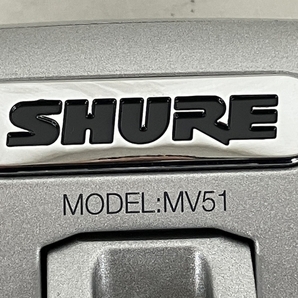 【動作保証】SHURE シュア MV51コンデンサーマイク オーディオ機器 音響機器 中古 K8717784の画像6