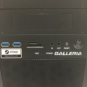 【動作保証】Thirdwave GALLERIA XF ゲーミングデスクトップパソコン i7-9700K 16GB HDD 2TB SSD 250GB RTX 2070 WIN11 中古 美品 T8626340の画像3