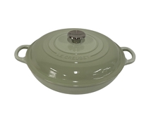 LE CREUSET ル・クルーゼ 両手鍋 ビュッフェ キャセロール 26cm 調理器 中古 B8739550_画像1