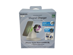 [ operation guarantee ] Elecom W-MS05WH white 2in1 magnet wireless charge stand ELECOM unused N8734951