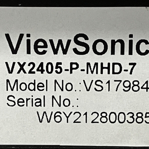 【動作保証】ViewSonic VX2405-P-MHD-7 モニター 2021年製 中古 S8704539の画像7