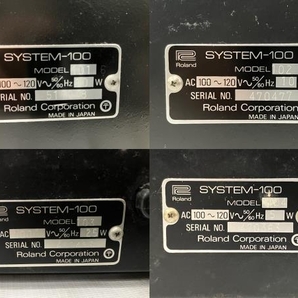 Roland SYSTEM 100 アナログ シンセサイザー MODEL 101 / 102 /103 / 104 計4個セット ローランド ヴィンテージ ジャンク H8634613の画像4