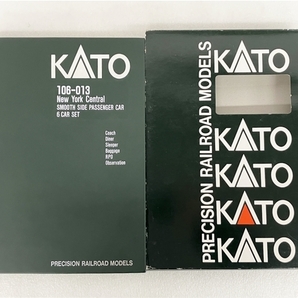 【動作保証】 KATO 106-013 New York Central SMOOTH SIDE PASSENGER CAR 6両セット Nゲージ 鉄道模型 中古 S8741721の画像2