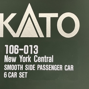 【動作保証】 KATO 106-013 New York Central SMOOTH SIDE PASSENGER CAR 6両セット Nゲージ 鉄道模型 中古 S8741721の画像3