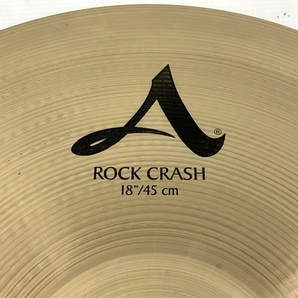 【動作保証】 Zildjian A ROCK CRASH 18/45cm シンバル 中古 良好 T8743590の画像2