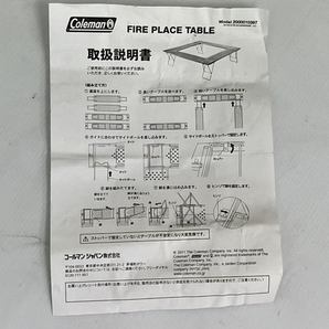 Coleman FIRE PLACE TABLE ファイアープレイステーブル ステンレス製 焚き火 アウトドア キャンプ用品 中古 Z8741000の画像2