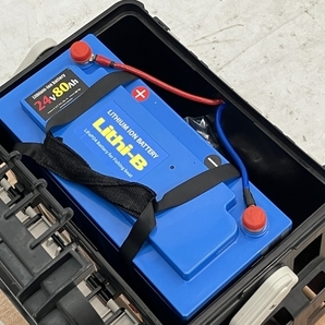 【動作保証】 Lithi-B 専用充電器 20A & リチウムイオンバッテリー 24V 80Ah セット バスフィッシング専用 リチビー 中古 C8741658の画像8