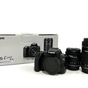 【動作保証】 Canon キャノン EOS Kiss X10 EF-S 18-55mm IS STM EF-S 55-250mm IS STM Kit ダブルズームキット カメラ 中古 美品 B8719724の画像10