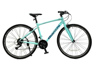 【動作保証】 Bianchi C SPORT サイズ47 外装3×8段 Vブレーキ チェレステ クロスバイク 中古 T8709874