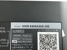 【動作保証】 BUFFALO WSR-5400AX6S-MB WiFi 6 PREMIUM AX6 無線 LAN バッファロー 中古 N8734959_画像4