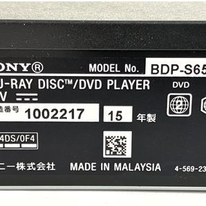 【動作保証】 SONY BDP-S6500 ブルーレイ DVD プレーヤー 2015年製 ソニー 家電 中古 Y8734261の画像3