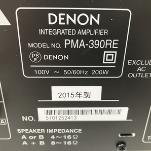 【動作保証】DENON PMA-390RE プリメインアンプ 2015年製 パイオニア 音響機材 中古 良好 O8711507の画像8