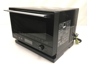 【動作保証】SHARP RE-WF184-B 2023 電子レンジ ブラック 18L 庫内フラット 中古 良好 T8729734