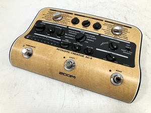 【動作保証】 ZOOM AC-3 Acoustic Creator アコースティックギター用 プリアンプ オーディオ ギター 音響機材 中古 良好 H8751209