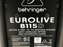 【引取限定】【動作保証】 BEHRINGER ベリンガー EUROLIVE B115D パワード スピーカー ペア 音響機材 中古 直 F8538628_画像10
