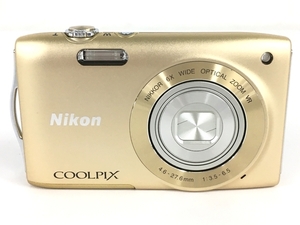 【動作保証】Nikon COOLPIX S3300 コンパクト デジタルカメラ コンデジ ニコン 中古 Y8753140