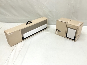 【動作保証】Sonos ソノス Beam (Gen2) + OneSL ホワイト 2台セット サウンドバー サラウンドスピーカー セット 未使用 T8762772