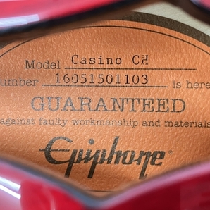 【動作保証】Epiphone Casino CH セミアコースティックギター セミアコ 中古 W8752902の画像8