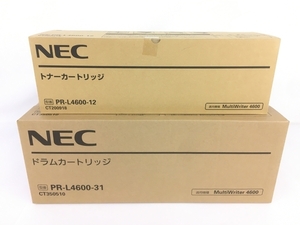 【動作保証】NEC PR-L4600-12,PR-L4600-31 トナーカートリッジ,ドラムカートリッジ 2点セット 未使用 Y8766361