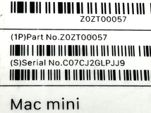 Apple Mac mini 2018 デスクトップパソコン i7-8700B 64GB SSD 1TB OS無 PC ジャンク M8477840_画像10