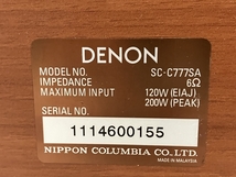 【動作保証】DENON SC-C777SA センター スピーカー 音響機材 デノン 中古 O8736916_画像2