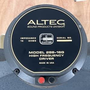 【引取限定】ALTEC 311-90 288-16G アルテック ホーンドライバー ユニット ペア スピーカー 音響 オーディオ 中古 訳あり 直B8637224の画像6