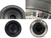 【動作保証】CANON EOS M DS126391 EF-M 18-55 IS STM EF-M 22 STM 一眼レフ カメラ ダブルレンズキット 中古 良好 Y8767708_画像4