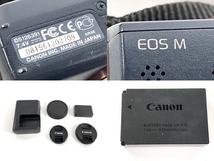 【動作保証】CANON EOS M DS126391 EF-M 18-55 IS STM EF-M 22 STM 一眼レフ カメラ ダブルレンズキット 中古 良好 Y8767708_画像2