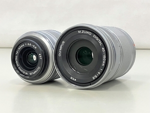 OLYMPUS オリンパス 40-150mm 1:4-5.6, 14-42mm 1:3.5-5.6 レンズセット カメラ 中古 K8733474