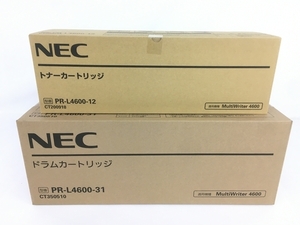 【動作保証】NEC PR-L4600-12,PR-L4600-31 トナーカートリッジ,ドラムカートリッジ 2点セット 未使用 Y8766459