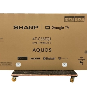 【動作保証】 SHARP AQUOS OLED 4T-C55EQ1 55型 4K 有機EL TV シャープ 家電 映像 機器 未開封 未使用 M8738786の画像1