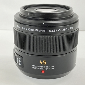 【動作保証】Panasonic LUMIX H-ES045 LEICA DG MACRO-ELMARIT F2.8 45mm 単焦点 レンズ カメラ 中古 W8760616の画像5