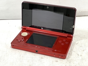 [ operation guarantee ]Nintendo CTR-001 3DS body flair red portable game machine nintendo Nintendo used H8770421