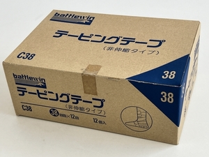 5.ニチバン battlewin C38 テーピングテープ 非伸縮タイプ 38mm×12m 12個入り 未使用品 Z8765665