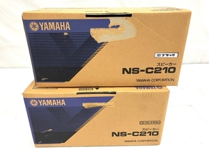 【動作保証】 YAMAHA センタースピーカー NS-C210 ブラック 木目ブラウン 2点セット ヤマハ オーディオ 音響 機器 未使用 未開封 T8764351