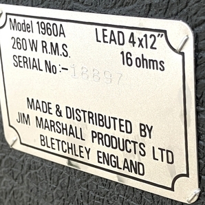 【引取限定】【動作保証】 Marshall マーシャル JCM800 1960A LEAD 4×12 ギターアンプ 中古 良好 直 B8726656の画像9